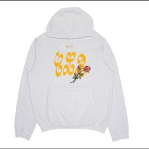 Nike x Drake Certified Lover Boy Hoodie Adult Medium White Embroidered Rose